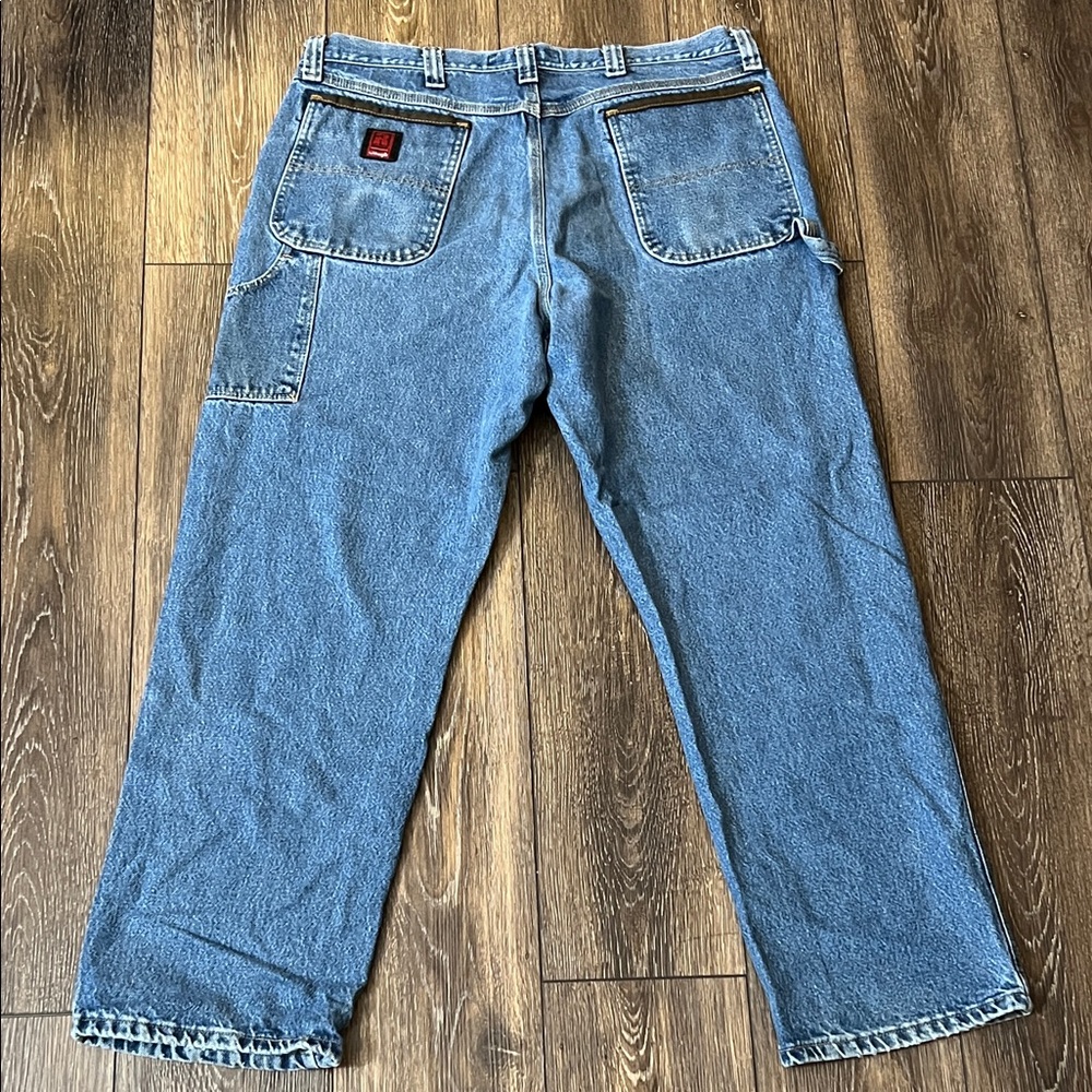 Wrangler Riggs Workwear FR Blue Jeans, pants 3W020 A1 38x32 100% cotton - Picture 4 of 14